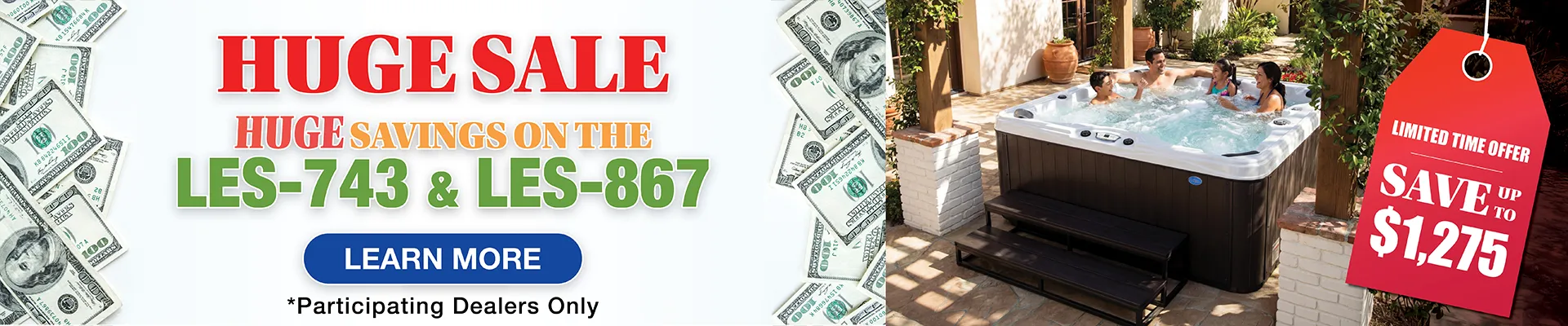 Calspas hot tub being used in a family setting - Dearborn